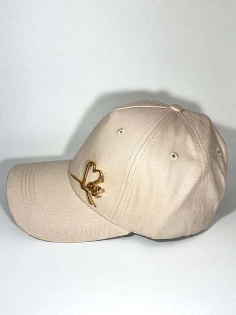 Classic beige avec broche dorée